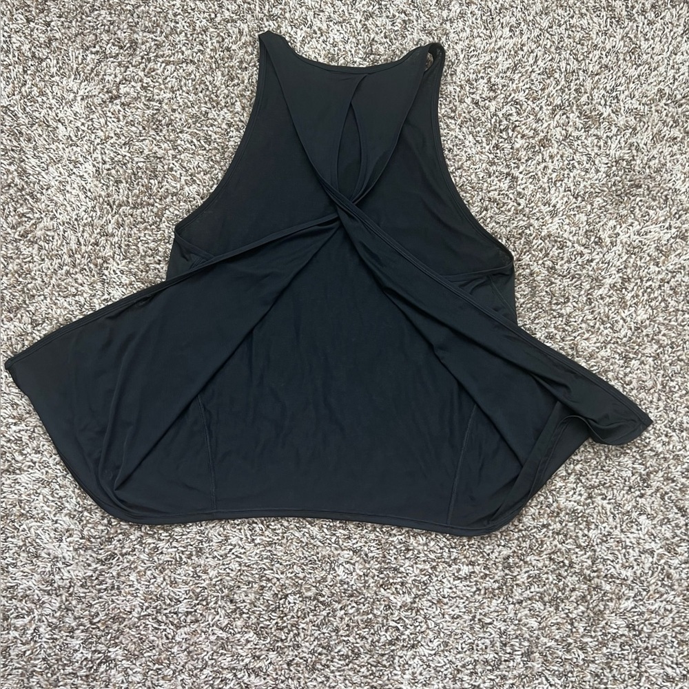 Lululemon Black Racerback Tank Top Split Back Lightweight Size Small (0705) - Picture 4 of 10